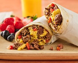 Beef Breakfast Burritos